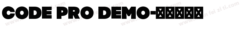Code Pro Demo字体转换